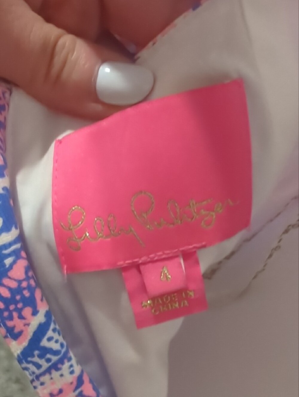 Pink & Blue Paisley Spaghetti Strap Mini Dress - Picture 9 of 9